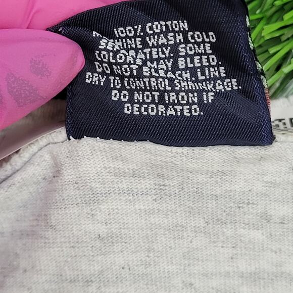 Vintage 90s Villanova Stripes Shirt S/M 19x26 Gray - Picture 8 of 13